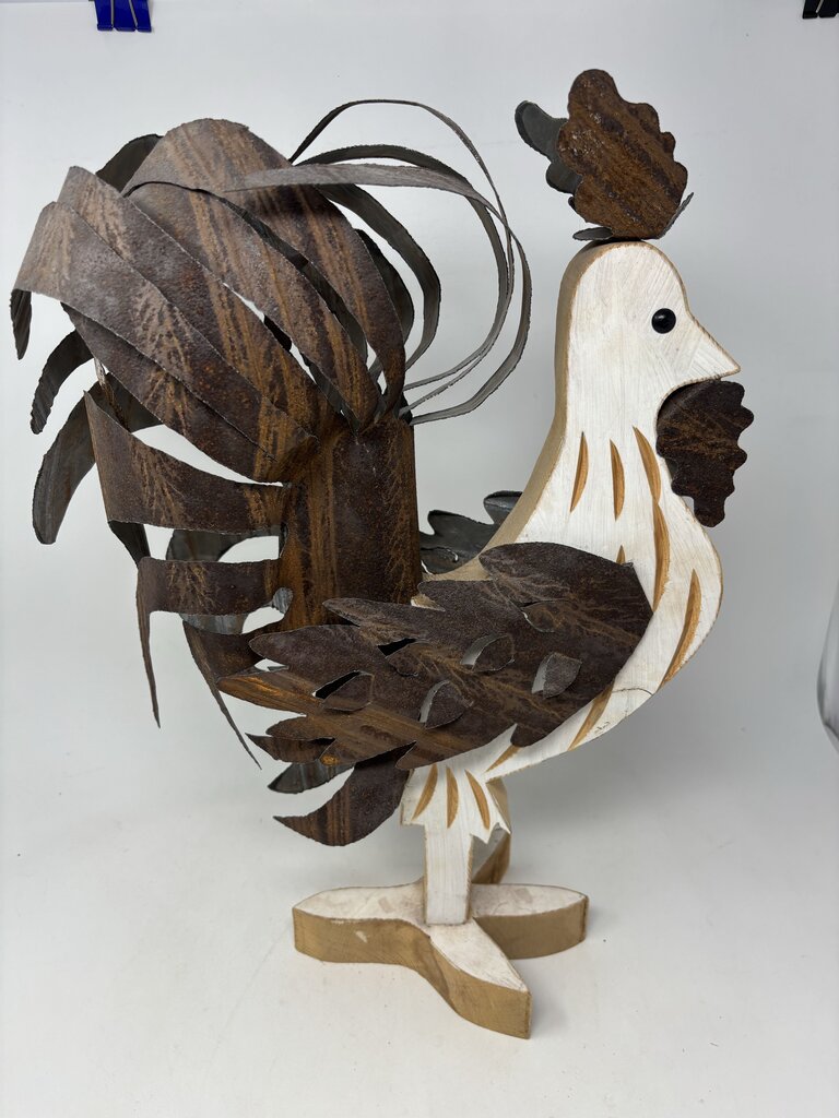 Wood/Metal Rooster