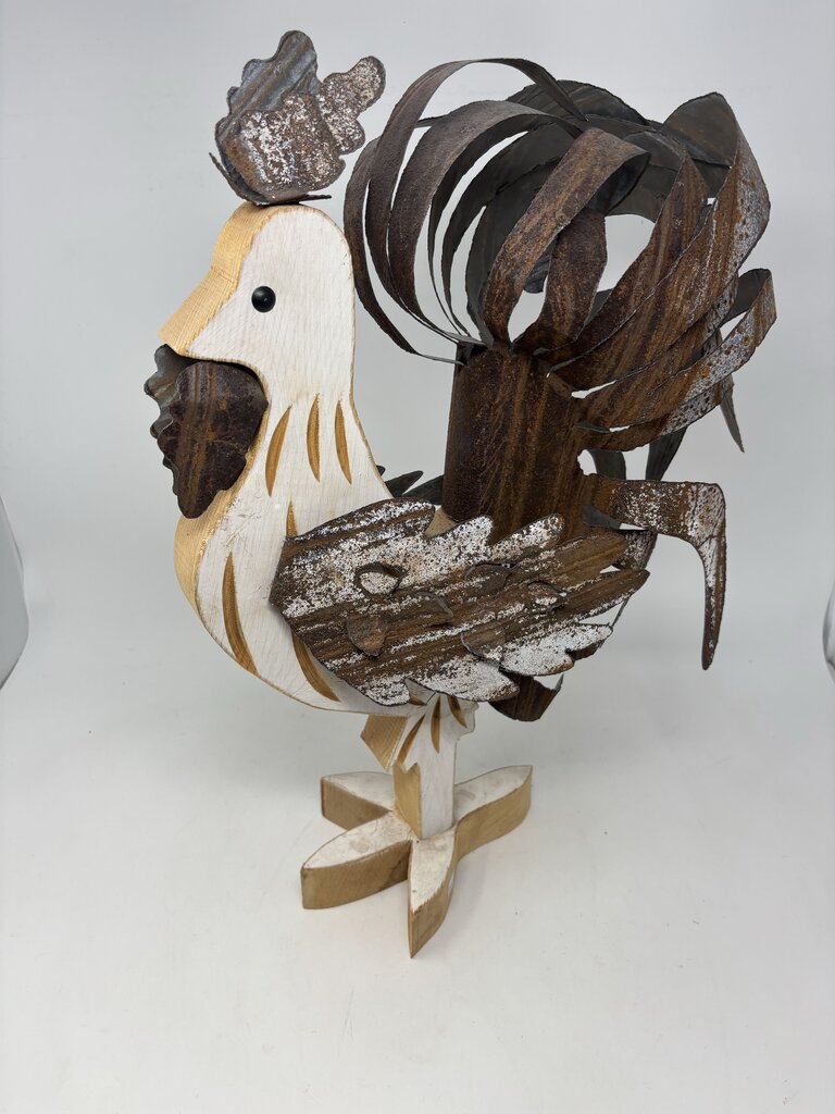 Wood/Metal Rooster