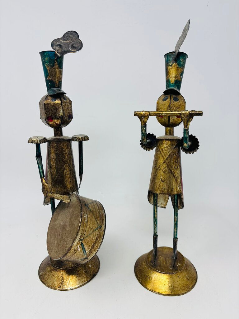Metal Drummer and Flute Player Pair