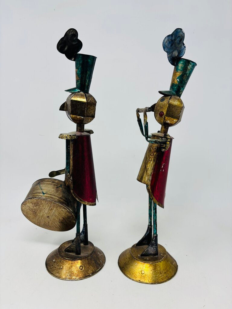 Metal Drummer and Flute Player Pair
