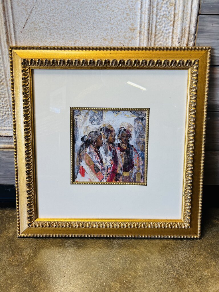 Framed African Women 20.75 X 20.75
