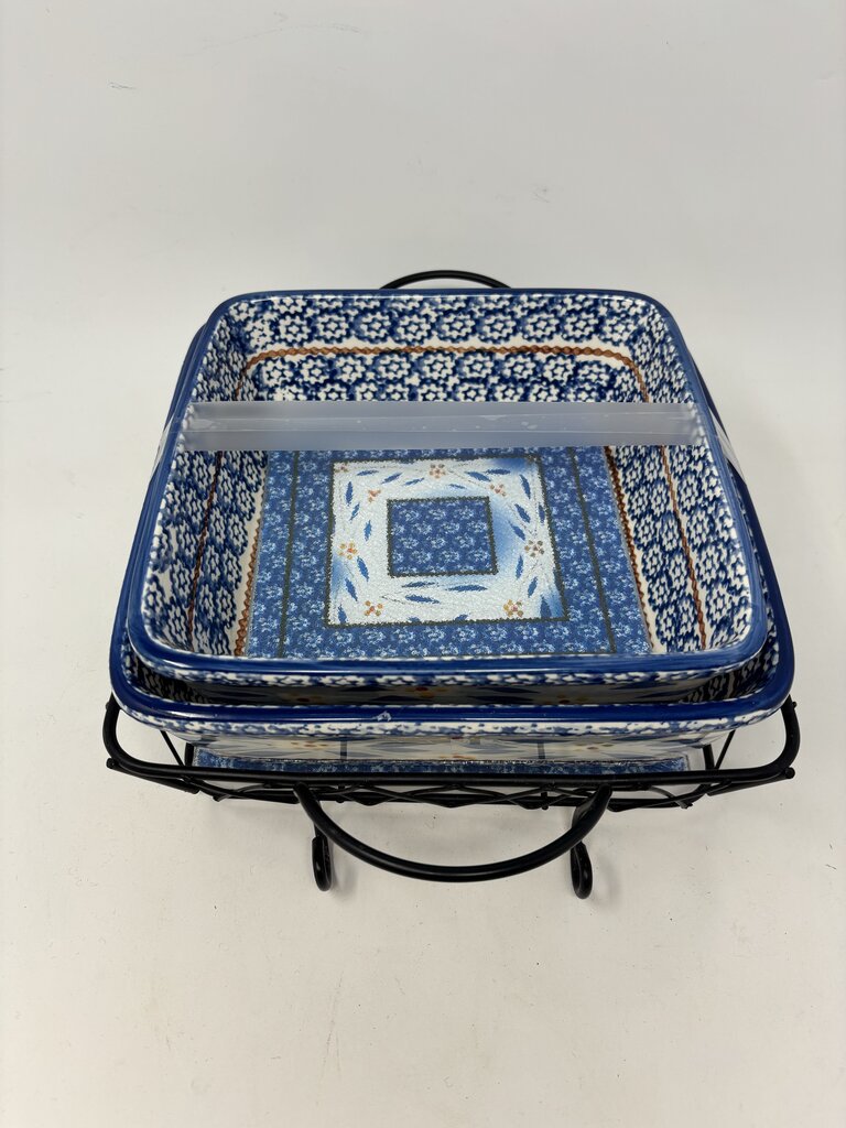 Casserole Set with Metal Carrier 6 PC