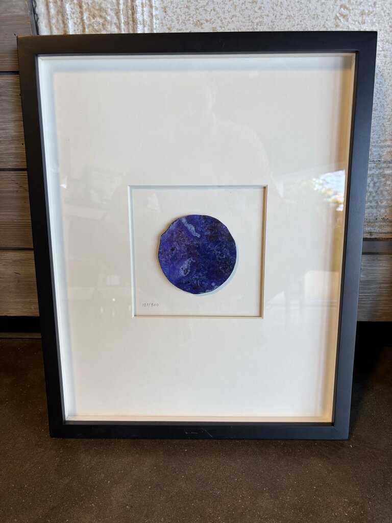 Framed Stone Slice Numbered 16.25 X 20.25