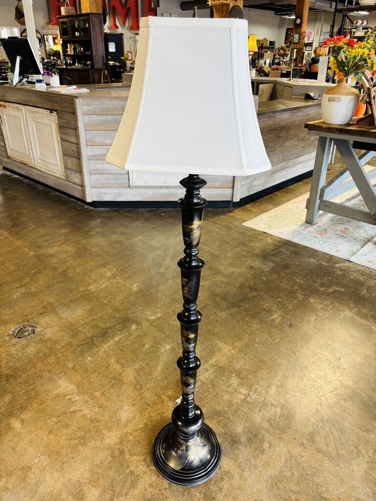 Chinoiserie Oriental Design Metal Floor Lamp