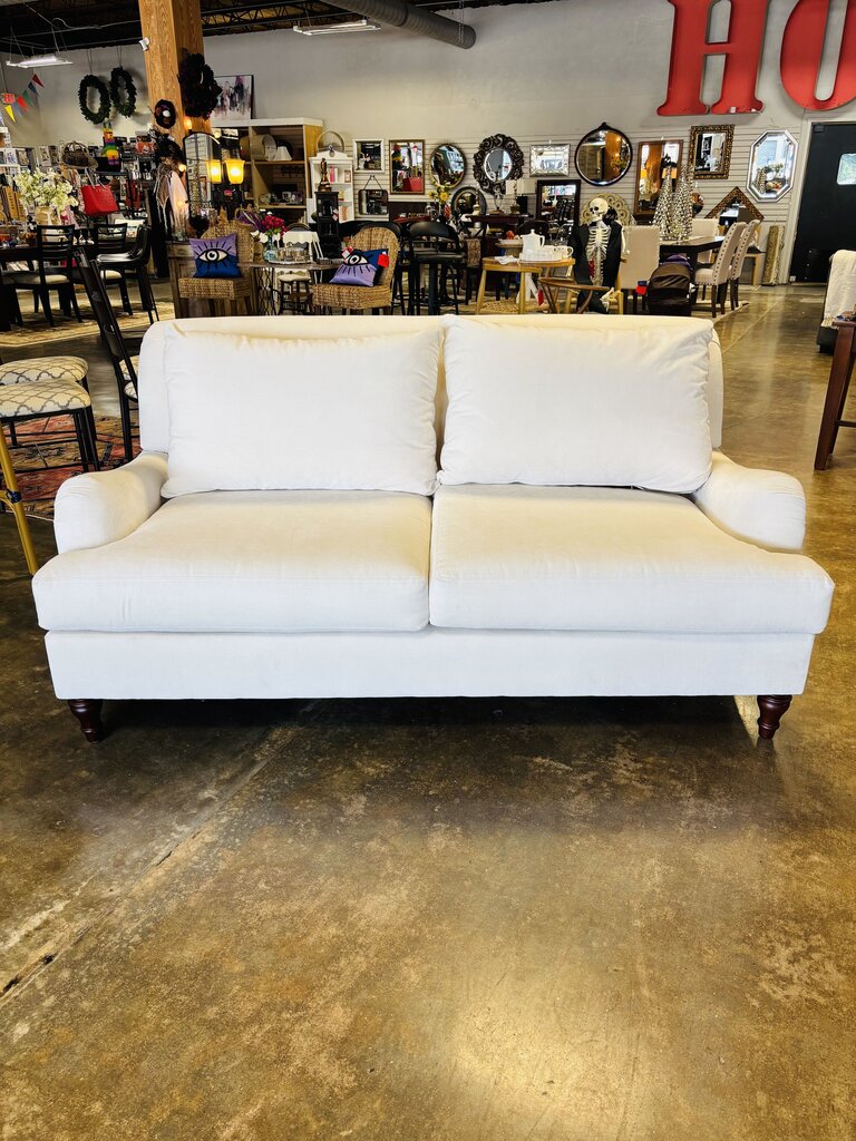 Rustic Chenille Sofa 6 FT