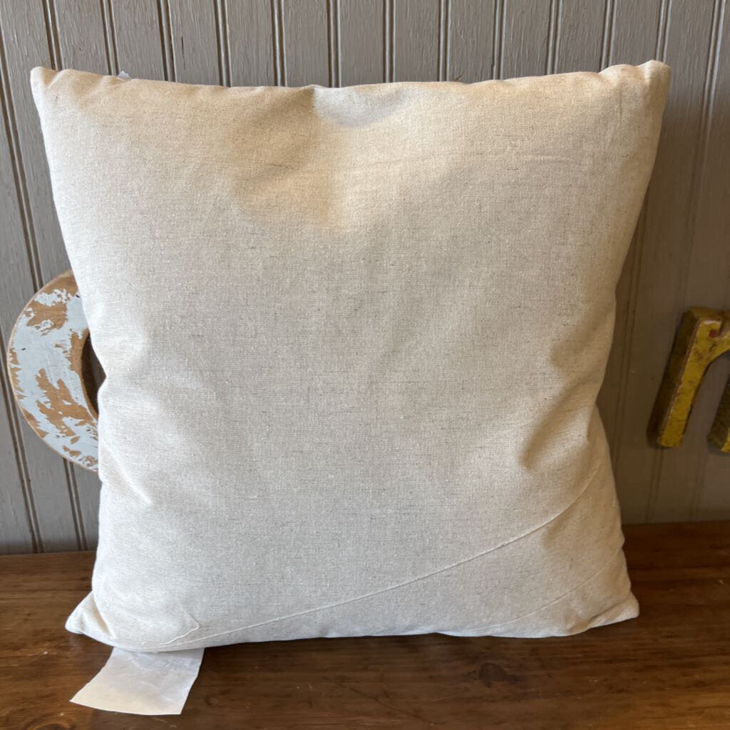 Eyelet Embroidered Floral Pillow