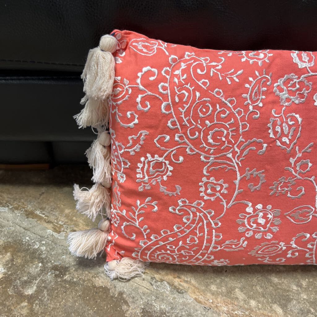 Caperoad Embroidered Pillow w/ Tassels