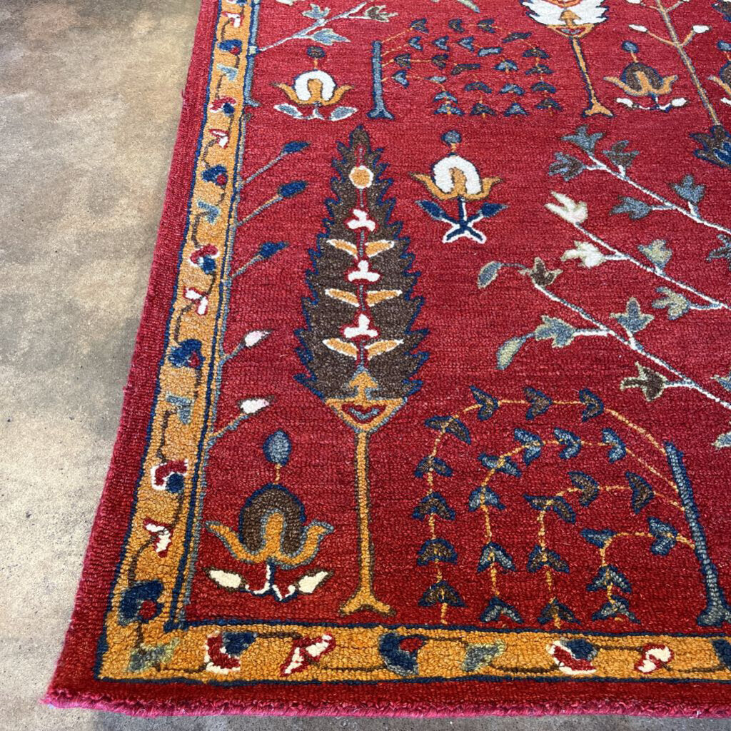 Traditional Tree of Life Organic Wool 5'x7'9"