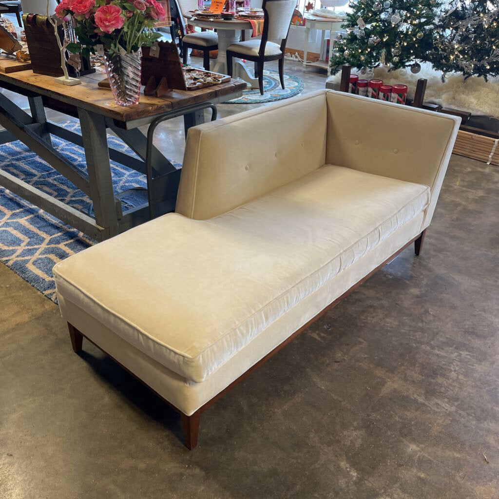 Velvet Sofa Chaise 72"x33"