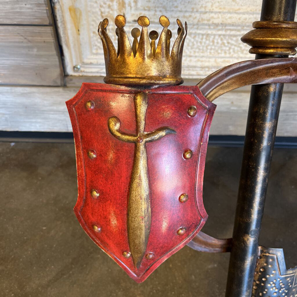 Vintage Metal Castle Crest 45.5x 23