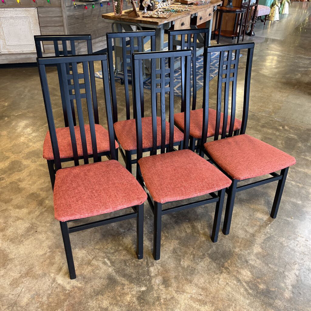 Set of 6 High Back Dining Chairs