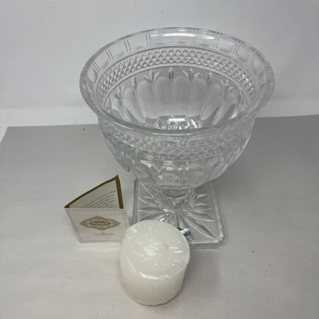 Crystal Hurricane Candleholder w/ Candle