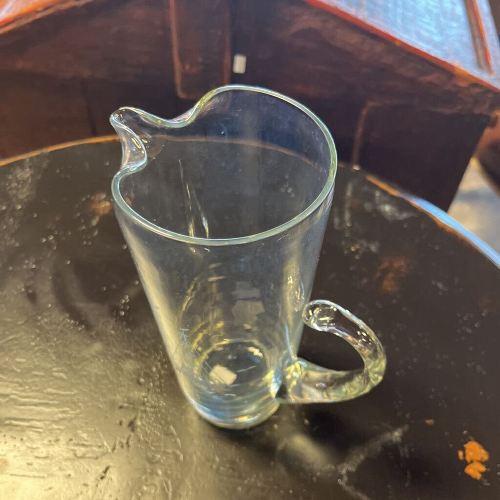 Etched Clipper Ship Pitcher and 6 Glasses