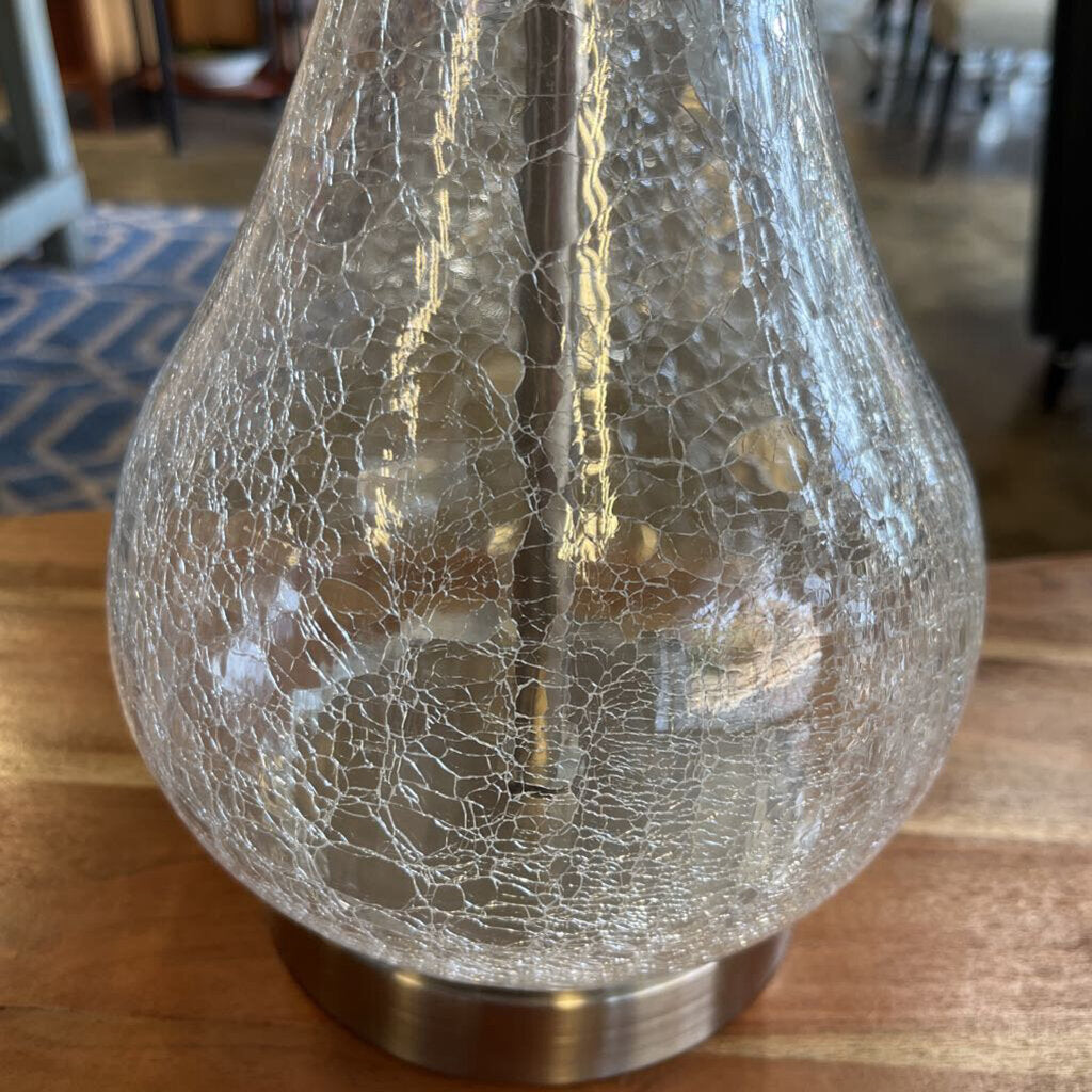 Crackle Glass Base Lamp