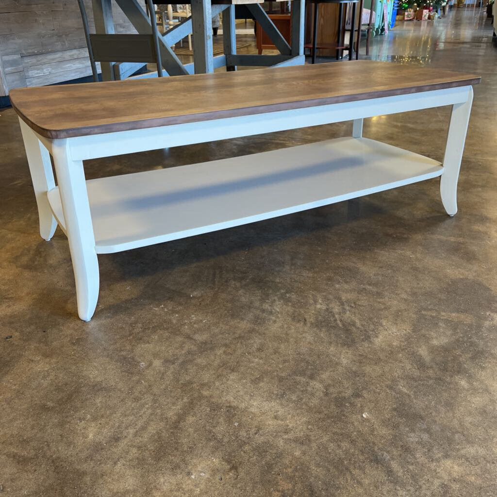 Oblong Coffee Table w/ Lower Shelf