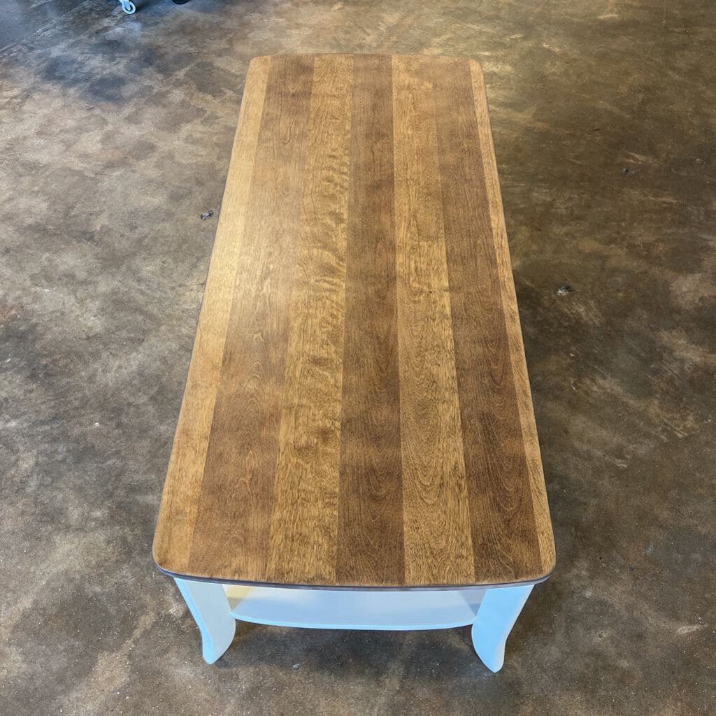 Oblong Coffee Table w/ Lower Shelf