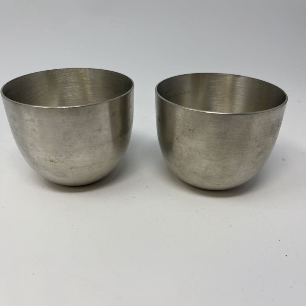 Set of 2 Pewter Jefferson Cups