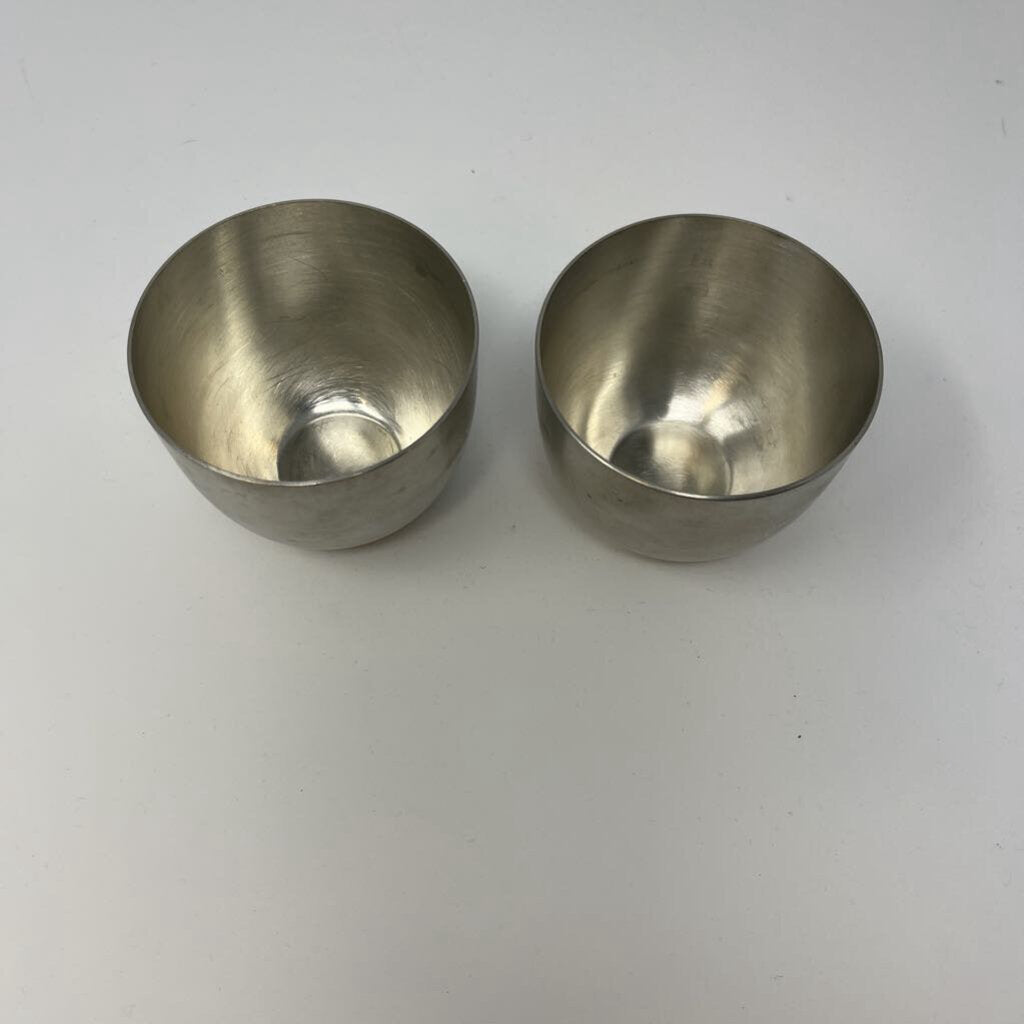 Set of 2 Pewter Jefferson Cups