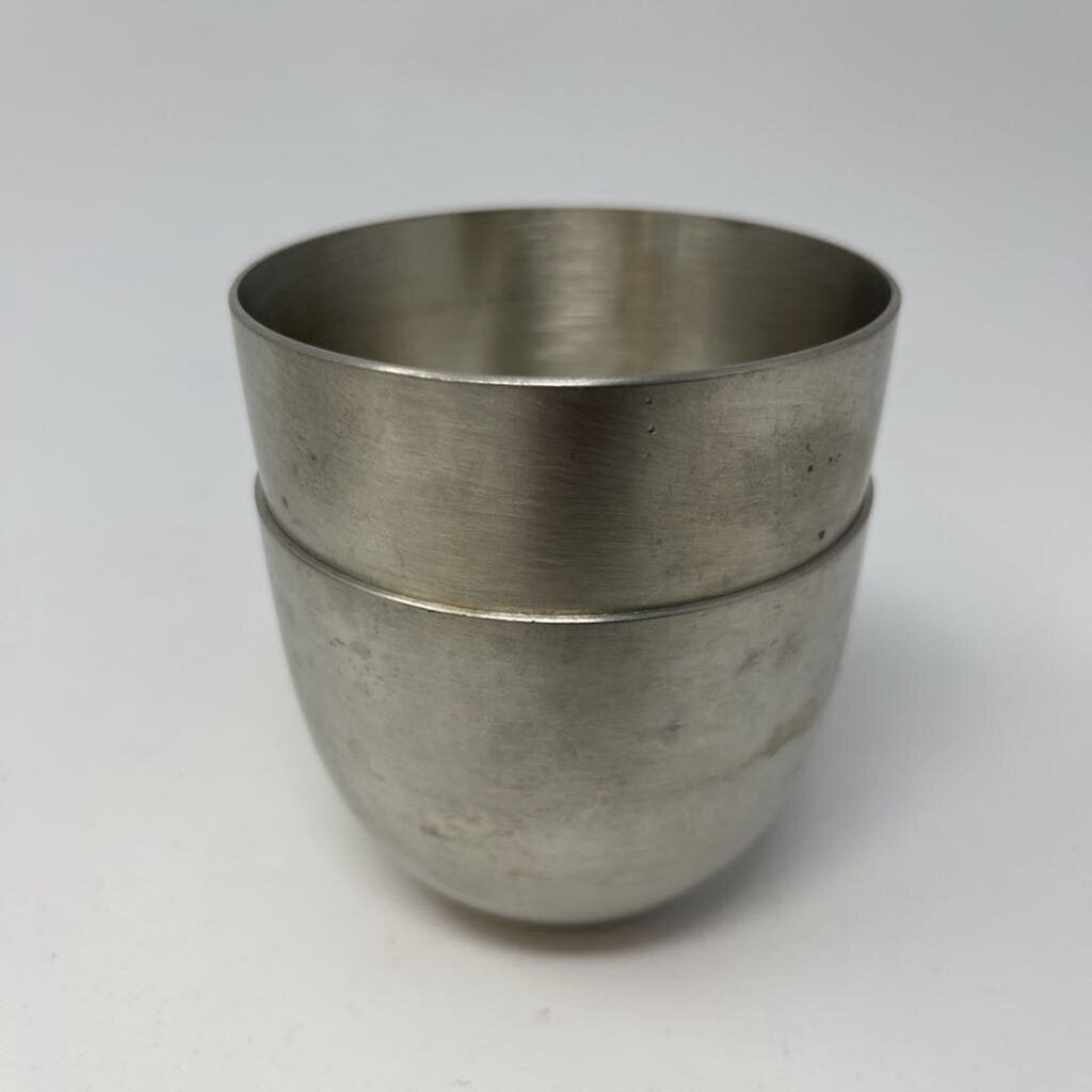 Set of 2 Pewter Jefferson Cups