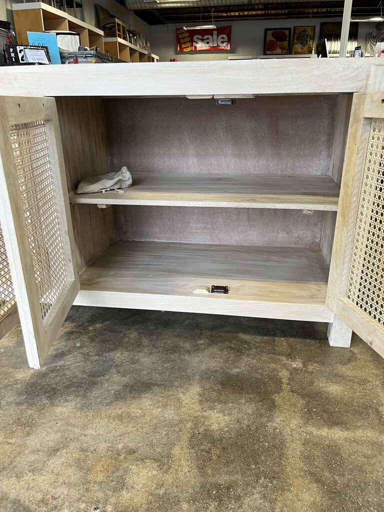 New Mango Wood & Cane Sideboard 69.25x30x19.25