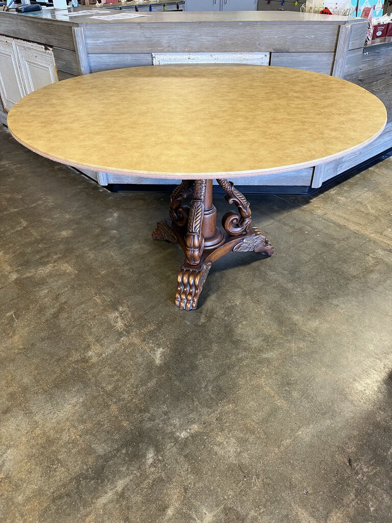 38"Round Marble Table w/ Glass & 54"Extended Cover