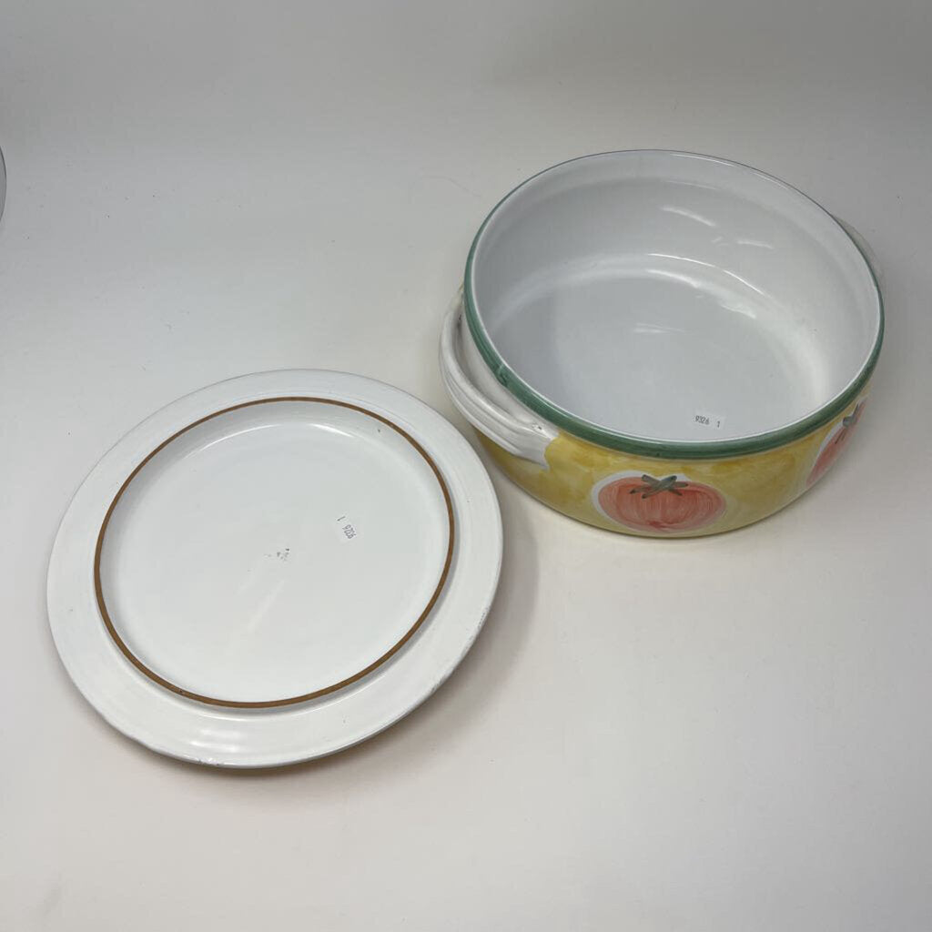 Sunnyside Serving Dish w/ Lid- Tomato