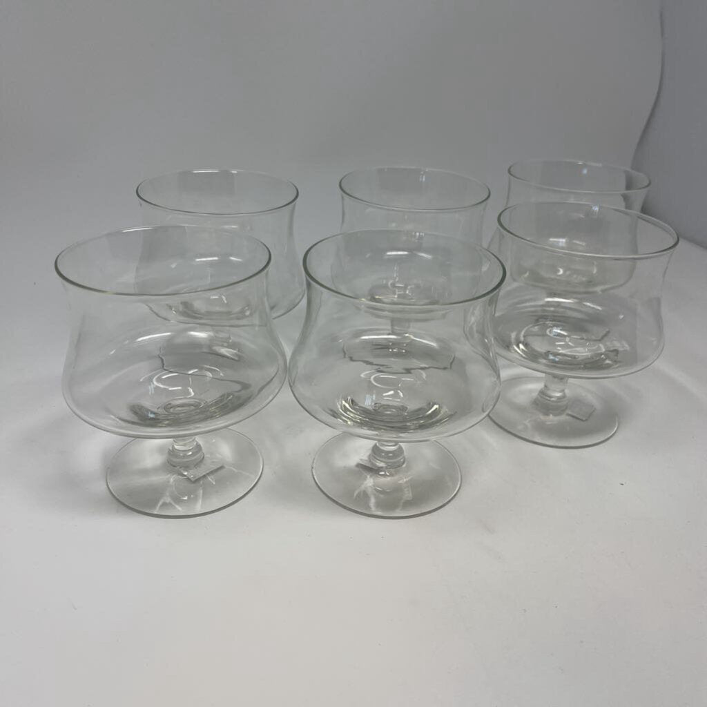 Set of 6 Shrimp Cocktail/Dessert Glasses- Vintage