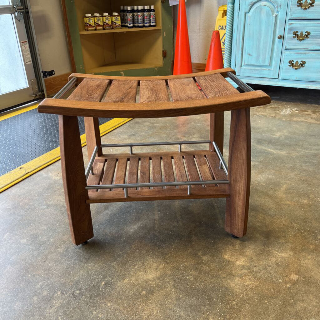 Teak Bench 24x17x19