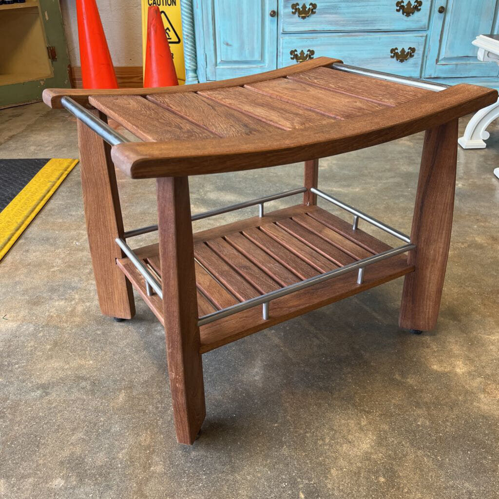 Teak Bench 24x17x19