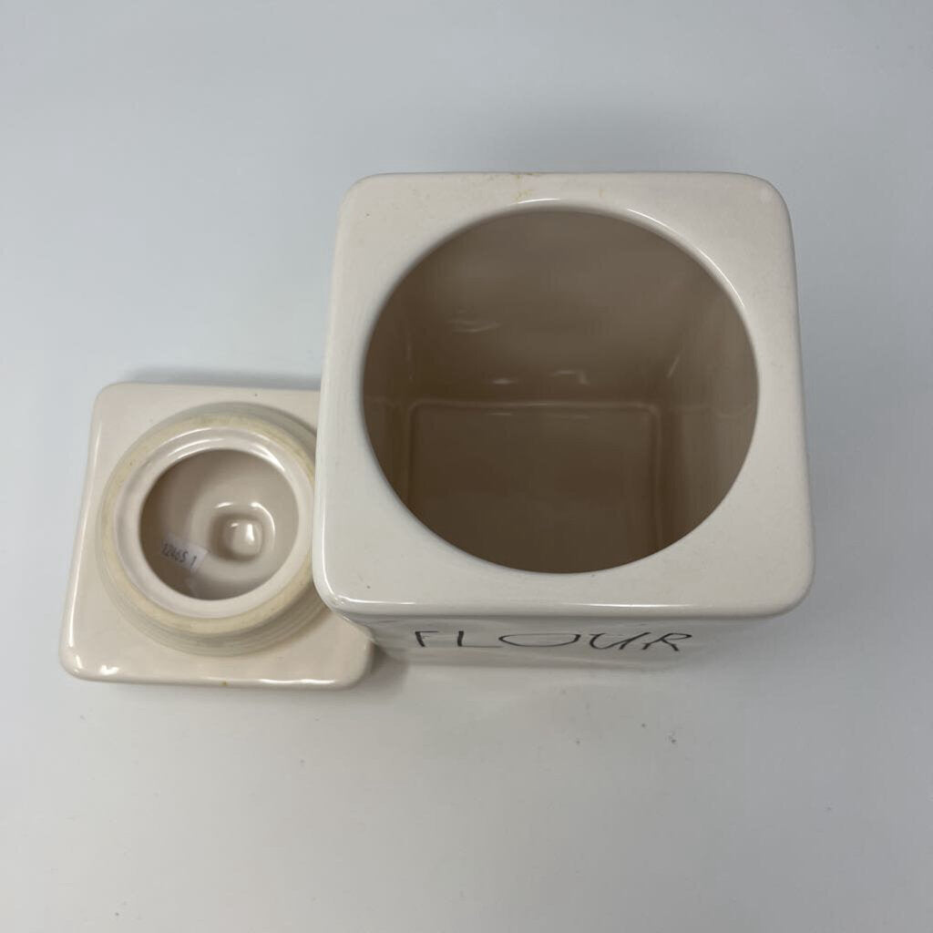 Ceramic Flour Canister w/ Lid