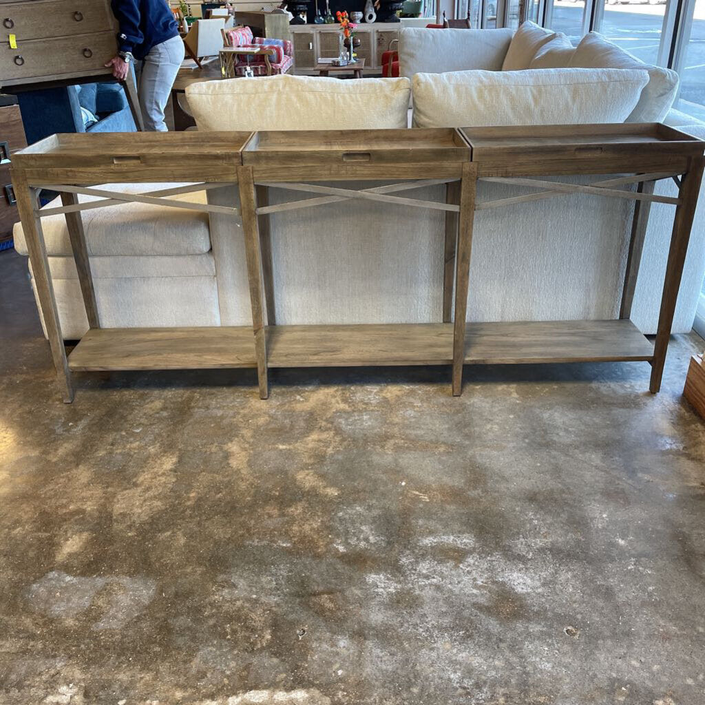 Three Tray Sofa Table