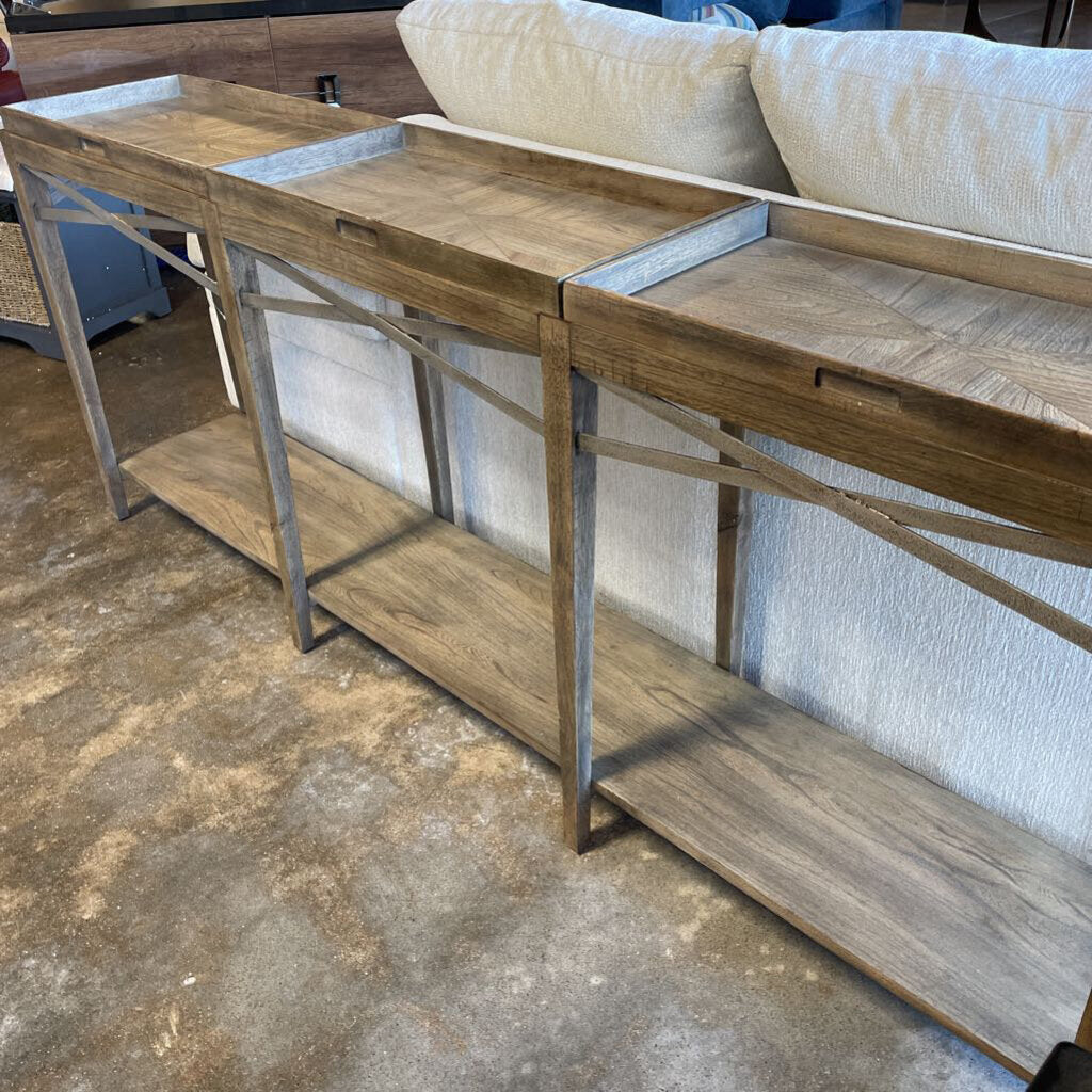 Three Tray Sofa Table