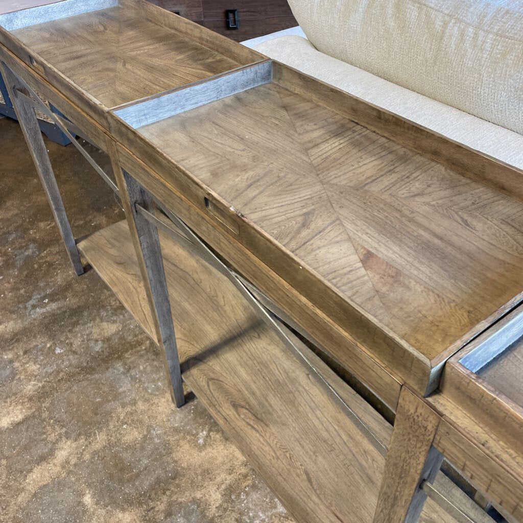 Three Tray Sofa Table