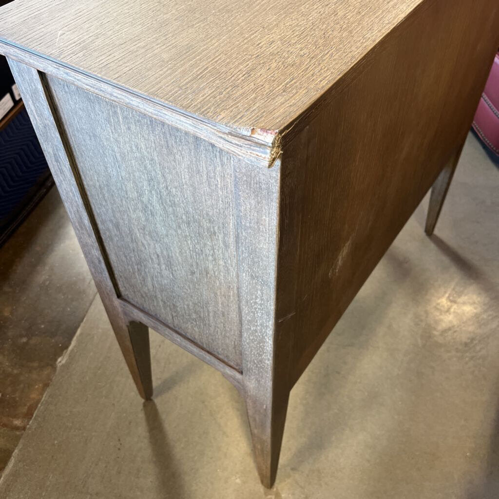 Two Drawer Curved Table