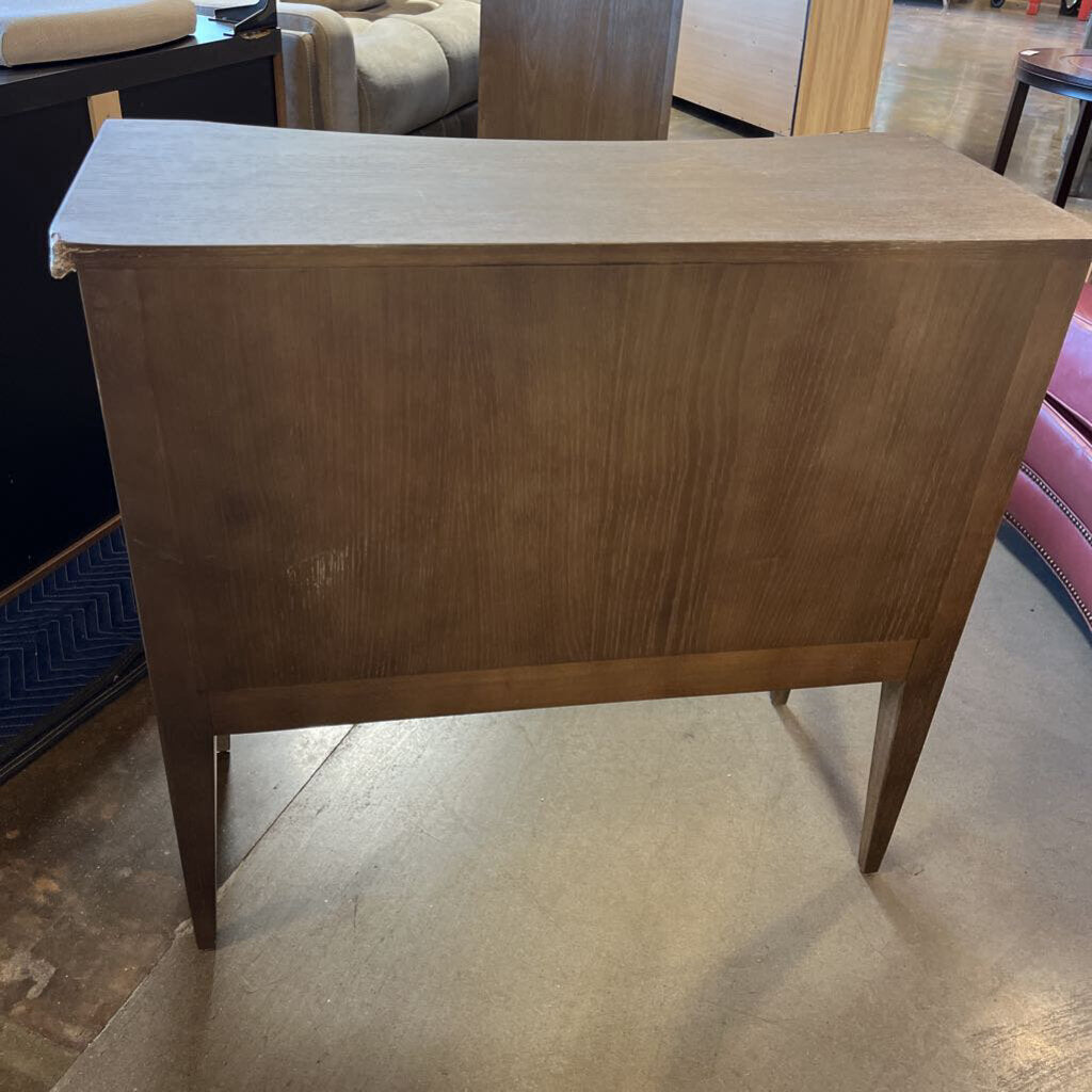 Two Drawer Curved Table