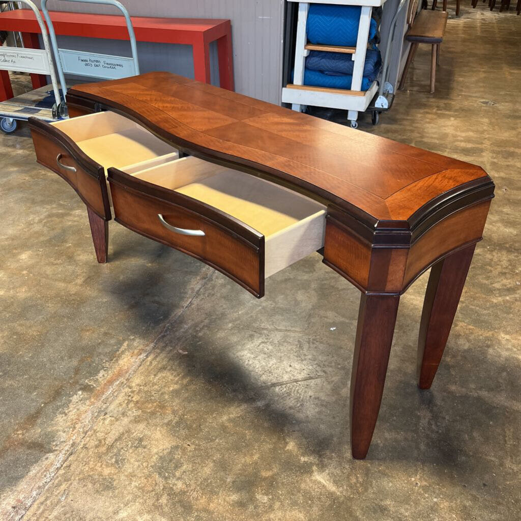 Wooden 2 Drawer Entry/Sofa Table 55 X 18 X 28