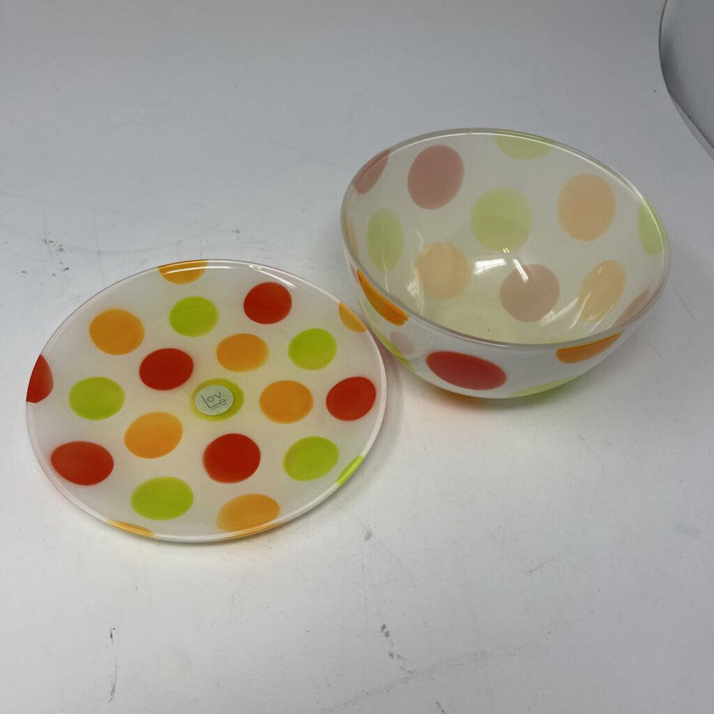 Walther Love Polka Dot Plate and Bowl