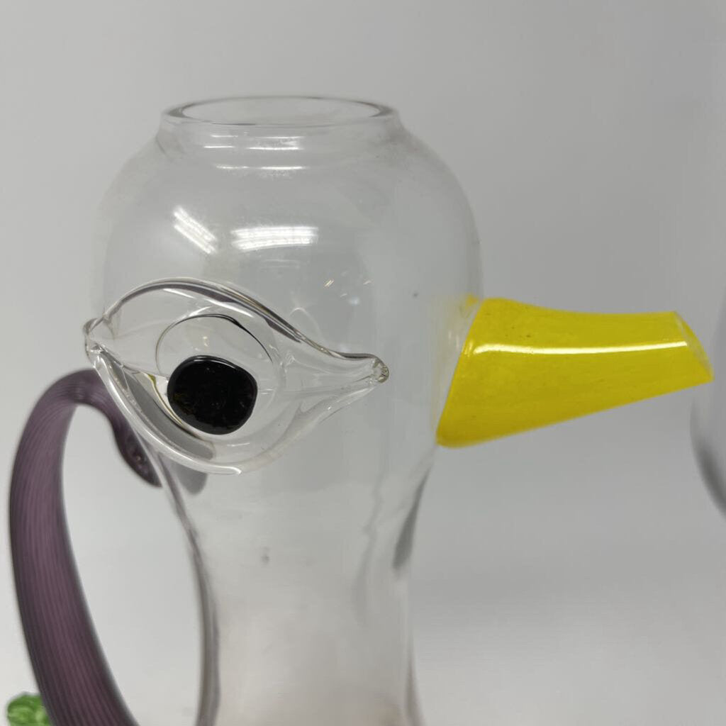 Glass Kosta Boda Fenix Duck Pitcher