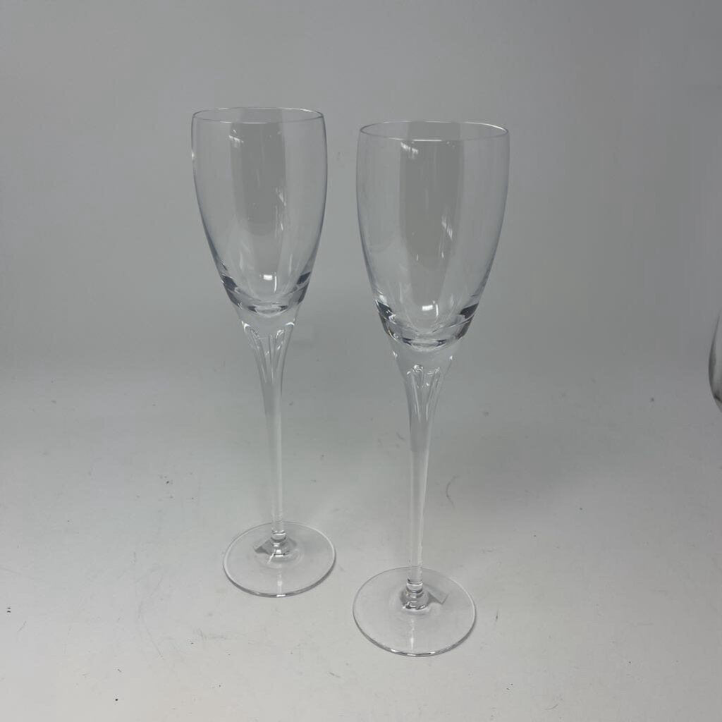 Crystal Long Stem Wine Glasses Set of 2