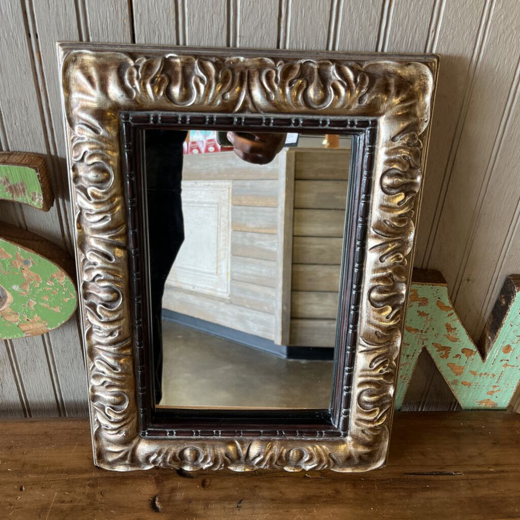 Small Ornate Framed Wall Mirror 16x12
