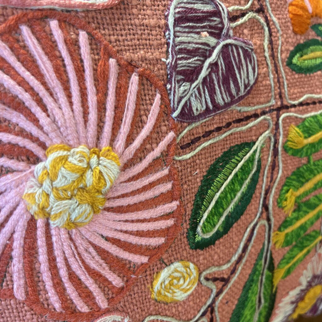 Lumbar w/ Embroidery & Fringe