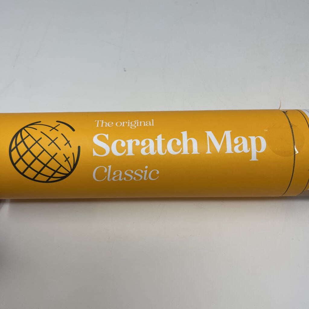 Scratch Map in Tube- Classic 33.1x23.4