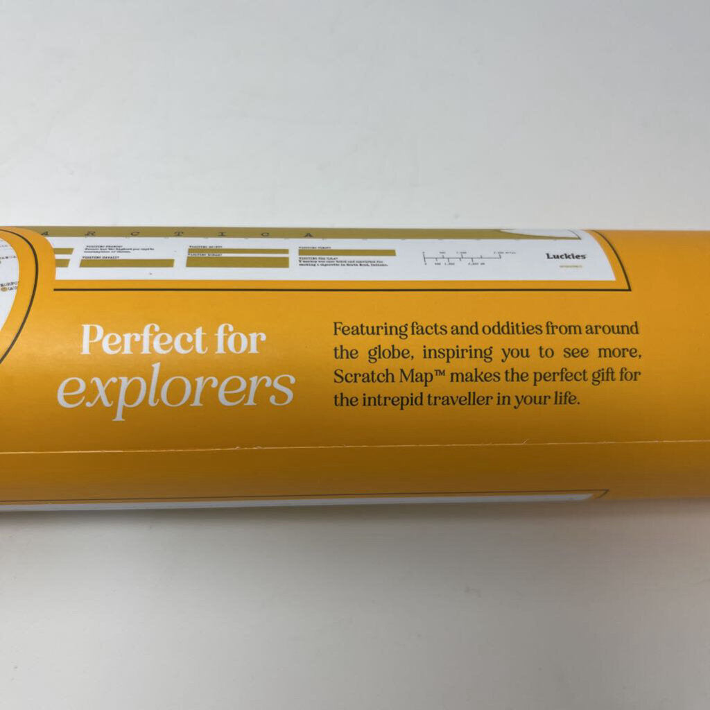 Scratch Map in Tube- Classic 33.1x23.4