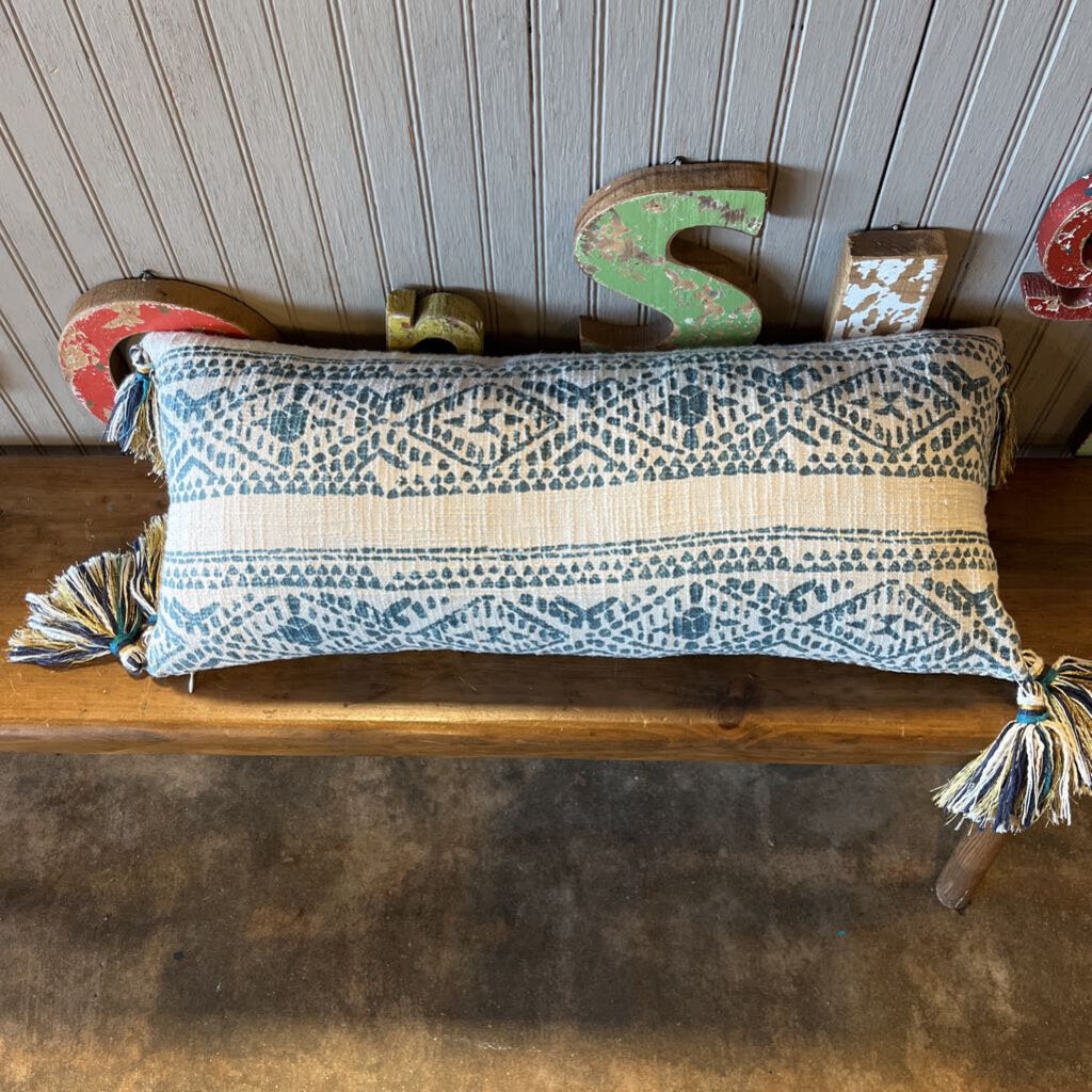 Rectangle Pillow w/ Tassels