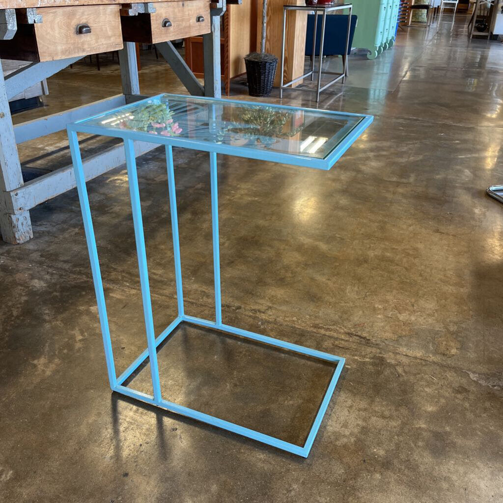 Glass/Metal End Table "Relax"