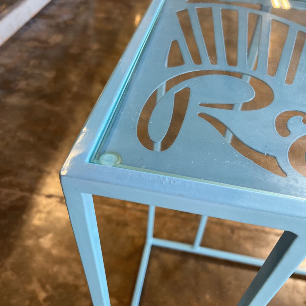 Glass/Metal End Table "Relax"