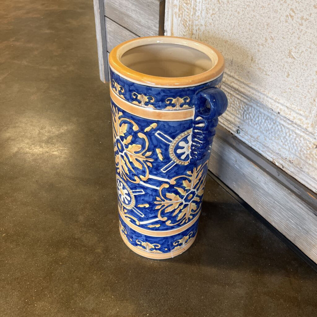 Porcelain Umbrella Stand 18.5"H