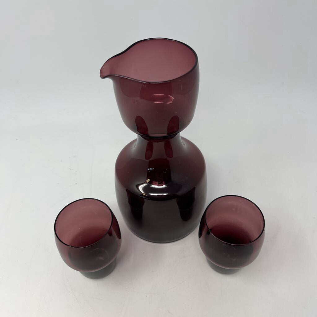 Vintage Decanter and Two Glasses