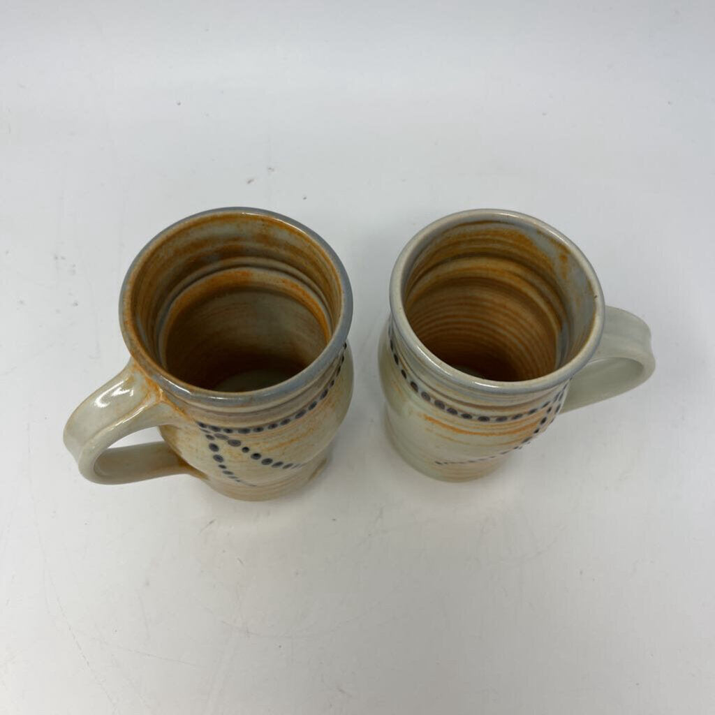Set of 2 Pottery Mugs
