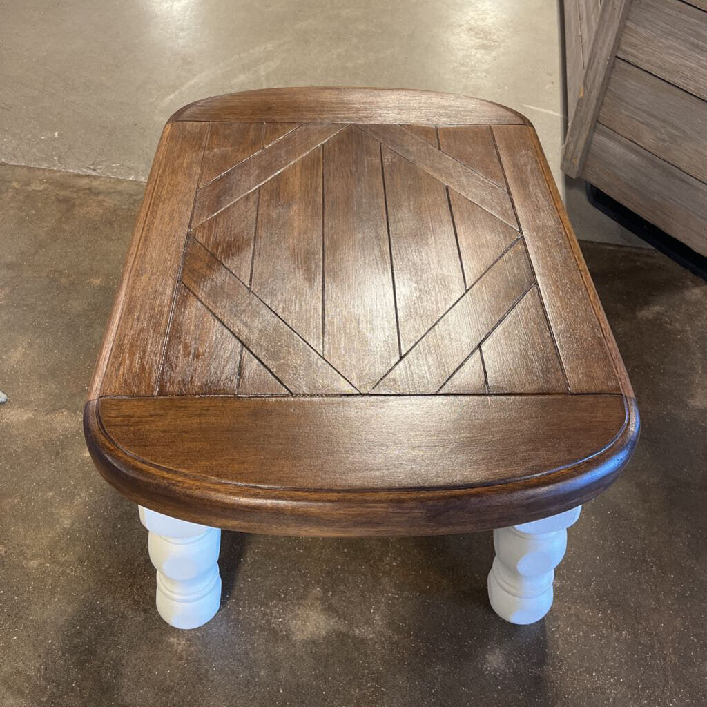 Painted End Table 29 X 21 X 14.75